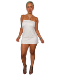 Off The Shoulder Mini White Dress