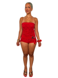 Cherry Red Romper